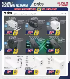 Volantino Trony settimana 38 Pagina 43: Puro powerbank portatile daily 10 €19,95, Pro Lite wall charger 30w €24,95