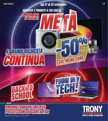 Volantino Trony (valido fino al 23-09)
