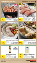 Catalogue Intermarché Hyper page 15: DOS DE LIEU NOIR €12,85, Label Rouge Crevettes Cuites €2,49