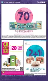 Catalogue Intermarché Hyper page 4: DU 29 SEPTEMBRE AU 11 OCTOBRE AVANTAGE CARTE 70% Pampers baby-dry 6 34 13-18 kg COUCHE