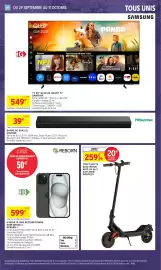 Catalogue Intermarché Hyper page 43: REBORN iPhone 15 €599,00, WESPEED TROTTINETTE ÉLECTRIQUE AIRO V6 €259,99