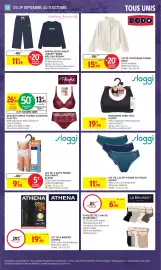 Catalogue Intermarché Hyper page 47: SLOGGI BRASSIERE ZERO FEEL €19,90, DODO VESTE COCOONING FEMME €15,99