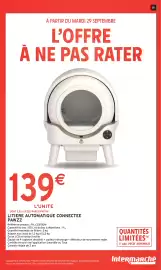 Catalogue Intermarché Hyper page 52: PAWZZ Litière automatique connectée €139,00