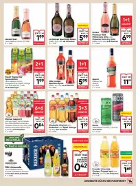 Maximarkt Flugblatt woche 39 Seite 13: Aperol italienischer Aperitif €11,99, Rauch Happy Day Spezialitäten €1,99