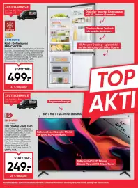 Maximarkt Flugblatt woche 39 Seite 26: Sharp LED TV 43GL4260E UHD €249,00, Samsung Kühl-/Gefrierkombi €499,00