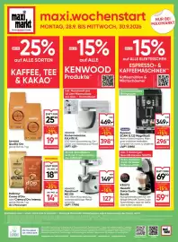 Maximarkt Flugblatt woche 39 Seite 28: De'Longhi Espresso ECAM 12.123 MagnificaS €296,65, Lavazza Qualità Oro €19,49