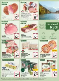 Maximarkt Flugblatt woche 39 Seite 8: Wegschaider Bratwürstel oder Linzer Kalbsbratwürstel €3,49, Ablinger Jausenspeck €10,90