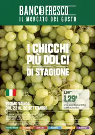 Volantino Banco Fresco settimana 39 Pagina 1: Uva vaschetta €1,29