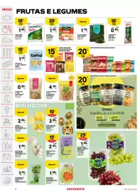 Folheto Continente semana 39 Página 12: Nesta seleção de produtos da marca frubis, Tremoço c/ sal marinho tarwi €1,07