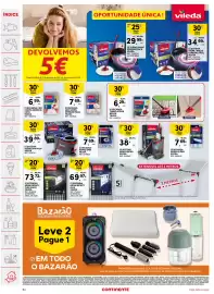 Folheto Continente semana 39 Página 54: Sistema mopa h2pro vileda €38,00, Sistema mopa + balde espreme fácil vileda €34,99