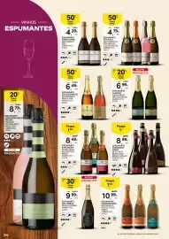 Folheto Continente | Vinhos, Enchidos e Queijos Página 34: Espumante São Domingos €6,49, Espumante terras do demo €8,99
