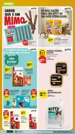 Folheto Pingo Doce semana 39 Página 44: Comida húmida p/gato kitty €0,49, Sacos higiénicos biodegradáveis activpet €1,29