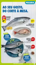 Folheto Pingo Doce semana 39 Página 5: PEIXARIA AO SEU GOSTO, DO CORTE À MESA. MAIS DE SALMÃO 30% INTEIRO Aquacultura