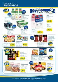 Folleto Cash Ecofamilia semana 39 Página 4: La vaca que ríe crema queso palitos €1,27, President queso lonchas €0,83