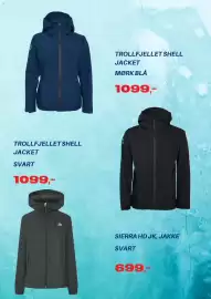 XXL Sport kundeavis uke 39 Side 2: TROLLFJELLET SHELL JACKET SVART 1099,- TROLLFJELLET SHELL JACKET MØRK BLÅ 1099,- SIERRA
