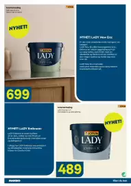 Maxbo kundeavis Side 2: Jotun lady embrace €489,00, Jotun lady new era €699,00