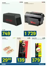 Maxbo kundeavis Side 23: Trinol Sjeggkrefelle €379,00, Victor Rottefelle elektronisk u €749,00