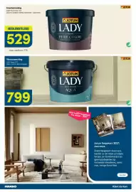 Maxbo kundeavis Side 3: Jotun lady pure color €529,00, Jotun Lady Matt Vatrom Aqua €799,00