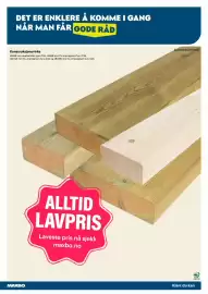 Maxbo kundeavis Side 9: DET ER ENKLERE Å KOMME I GANG NÅR MAN FÅR GODE RÅD Konstruksjonsvirke 48x98 mm ubehandlet gran C24