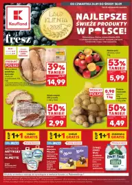 Kaufland gazetka tydzień 39 Strona 1: Nektarynki €5,99, Chleb €2,99