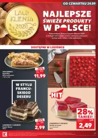 Kaufland gazetka tydzień 39 Strona 29: Sernik na zimno Cukiernia Chojecki €2,49