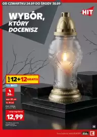 Kaufland gazetka tydzień 39 Strona 2: OD CZWARTKU 24.09 DO ŚRODY 30.09 WYBOR, KTÓRY DOCENISZ TYLKO 12+12 GRATIS KARTA XTRA