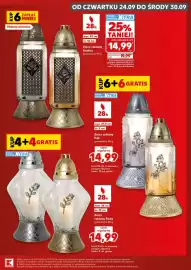 Kaufland gazetka tydzień 39 Strona 5: 26 ZAPŁAĆ MNIEJ Mieszaj dowolnie OD CZWARTKU 24.09 DO ŚRODY 30.09 28h wys. 32 cm śr