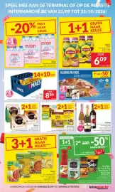 Intermarché folder week 39 Pagina 11: Maes €8,86, Evian natuurlijk mineraalwater €4,59
