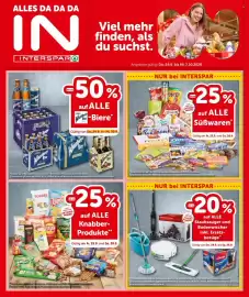 Interspar Flugblatt Seite 1: ALLES DA DA DA IN INTERSPAR① Wieselburgs eselburg 00 Bier eselbur Bl bis zu Viel mehr finden