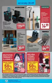 ALDI gazetka Strona 6: FERREX Zestaw wiertel i bitów €64,99, WORKZONE Modułowa skrzynia narzędziowa 3 w 1 €119,99