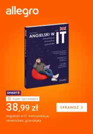 Allegro gazetka tydzień 39 Strona 1: Książka Angielski w IT. Komunikacja, słownictwo, gramatyka Edgard €38,99