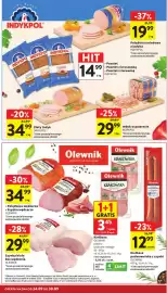Intermarche gazetka tydzień 39 Strona 18: Kiełbasa podwawelska z szynki Olewnik €12,99, Indyk w galarecie Indykpol €29,99
