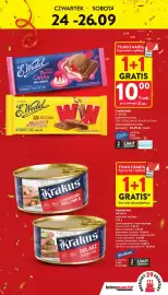 Intermarche gazetka tydzień 39 Strona 3: Czekolada smak Panna Cotta €10,00, Krakus Gulasz Angielski €7,99