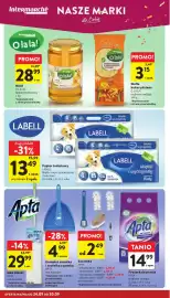 Intermarche gazetka tydzień 39 Strona 40: Proszek do prania Apta €14,99, Szczotka żelazko mini Apta €2,49