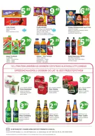 Limonka gazetka Strona 4: Piwo bezalkoholowe Carlsberg 0,00% €3,99, Napój Tymbark jabłko - mięta €2,99