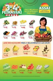 Encarte Assaí Atacadista Página 1: Melao-amarelo €6,99, Laranja-pera €1,79