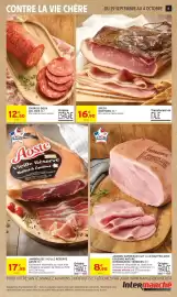 Catalogue Intermarché page 11: Aoste Jambon sec vieille réserve €17,95, Terroirs Jambon supérieur €8,95