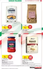 Catalogue Intermarché page 21: FALCONE Amaretti Classique €0,89, Barilla Sauce Provençale €1,65