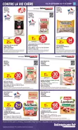 Catalogue Intermarché page 23: Herta Lardons Nature €1,77, Monique Ranou Saucisson Sec €1,44