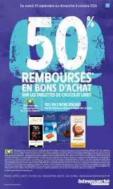 Catalogue Intermarché page 3: Du mardi 29 septembre au dimanche 4 octobre 2026 3 50% REMBOURSES EN BONS D'ACHAT SUR LES