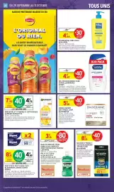 Catalogue Intermarché page 36: Sanex Gel douche derma care hypoallergénique €4,47, WILKINSON RASOIRS XTREME 3 €8,16