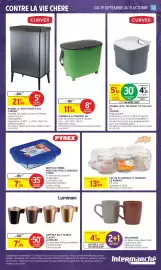 Catalogue Intermarché page 39: PYREX BOITE EN VERRE AVEC COUVERCLE COOK&GO €7,14, MUG BOMBÉ €4,29