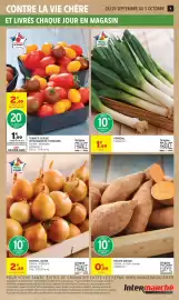Catalogue Intermarché page 9: POIREAU €1,69, OIGNON JAUNE €2,49