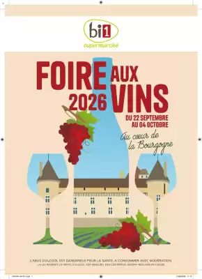 Bi1 | Foire aux vins (valable jusqu'au 4-10)
