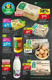 Auchan gazetka tydzień 39 Strona 20: Bio jaja 10 szt. Pewni Dobrego €14,45, Masło osełkowe ekstra Pewni Dobrego Auchan €7,95