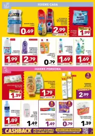 Volantino Il Centesimo Pagina 12: Lavapiatti limone/aceto Glare €0,79, Dentifricio triple action Colgate €1,49
