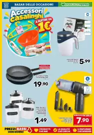 Volantino Il Centesimo Pagina 16: Barattolo sale/caffè/zucchero in vetro con coperchio colori argento/nero €1,49