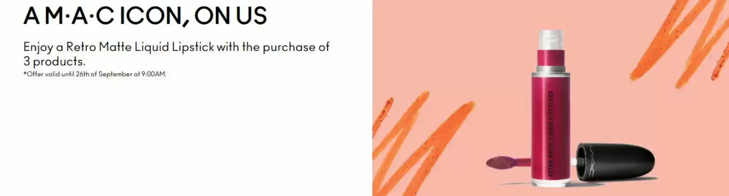 MAC Cosmetics (valid until 26-09)