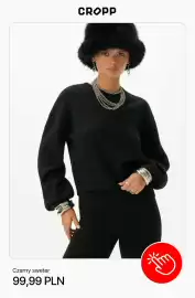 Cropp gazetka tydzień 39 Strona 10: Czarny sweter Cropp €99,99