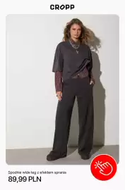 Cropp gazetka tydzień 39 Strona 5: Spodnie wide leg z efektem sprania Cropp €89,99